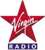 Logo Virgin Radio - Stella a cinque punte con scritta obliqua